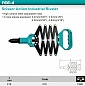 Ручной заклёпочник "гармошка" Whirlpower 166-4-315 для вытяжных заклёпок (2,4 - 4,8)